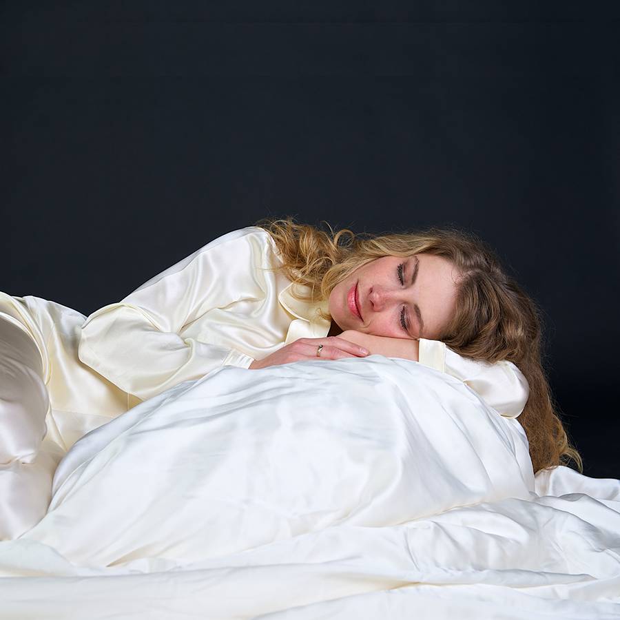 100% Zijden zomerdekbed Serene (175g/m2) - zijden tijk