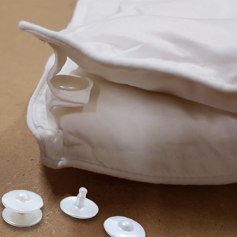 Zijden 4 Seizoenen dekbed set Harmony (175+300 g/m2) - katoenen tijk